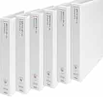 オフィス デポ4穴バインダー白Dリング A4 250枚収納24冊